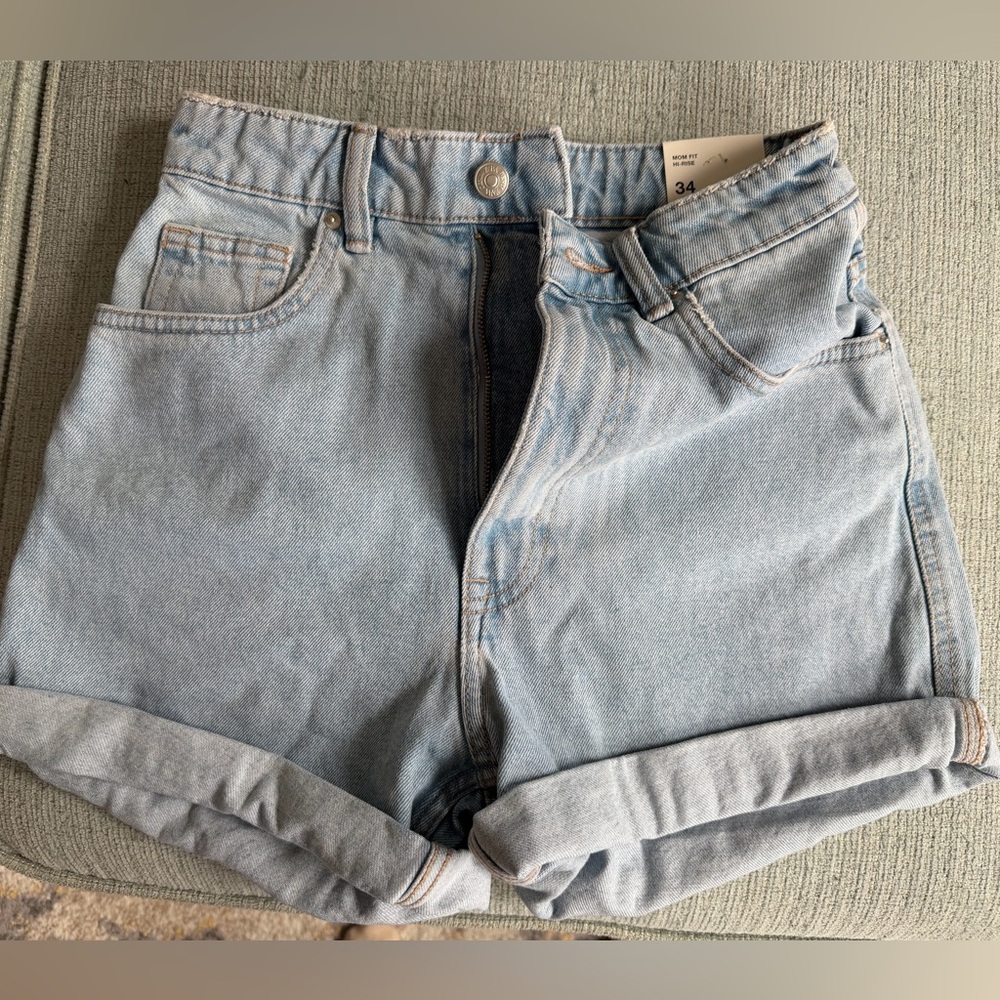 Zara Light Blue Denim Shorts